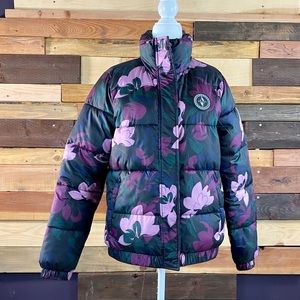 Flowery winter jacket